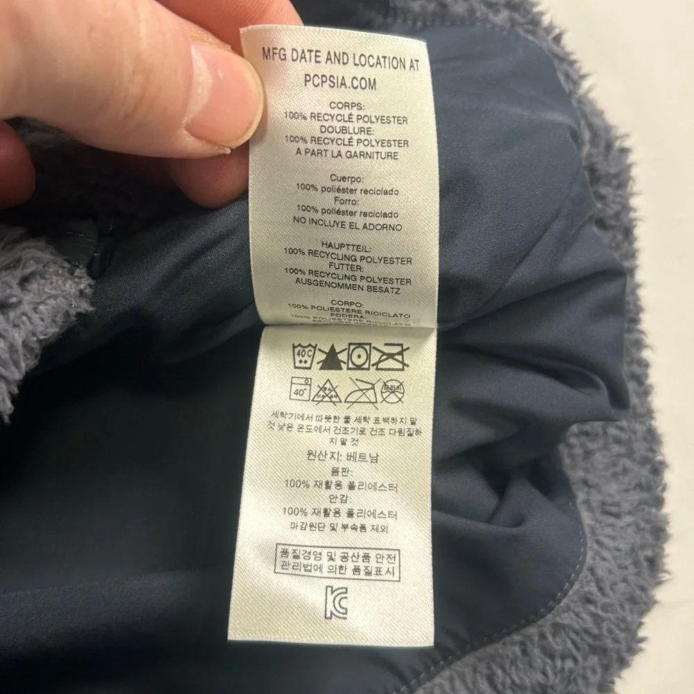 Patagonia Los Gatos Fleece Jacket Full Zip Soft Fuzzy Navy Blue Women’s Medium - Picture 5 of 9